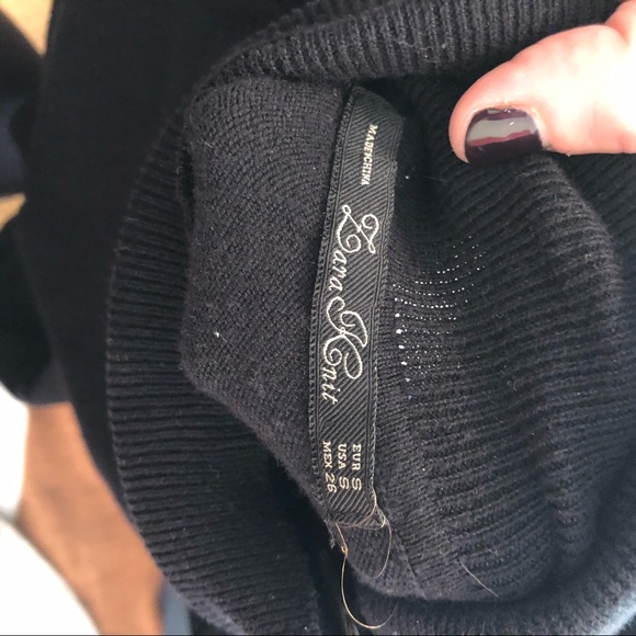 Classic black Zara turtleneck knit sweater small - Picture 3 of 4